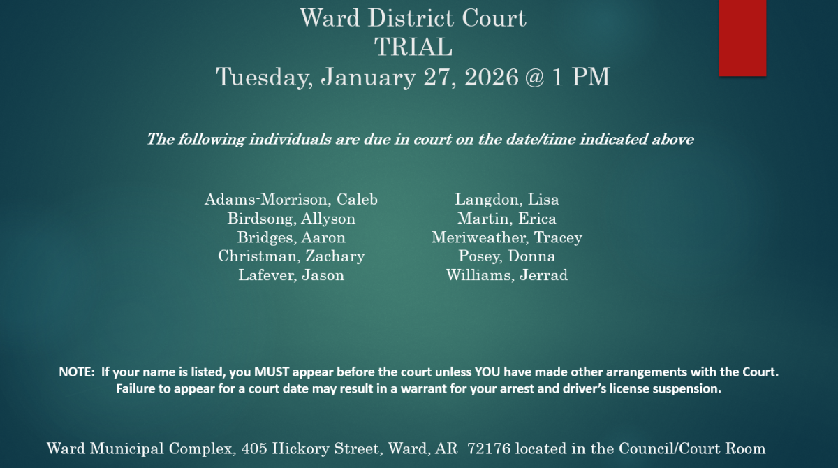 January 27, 2025, Court Docket