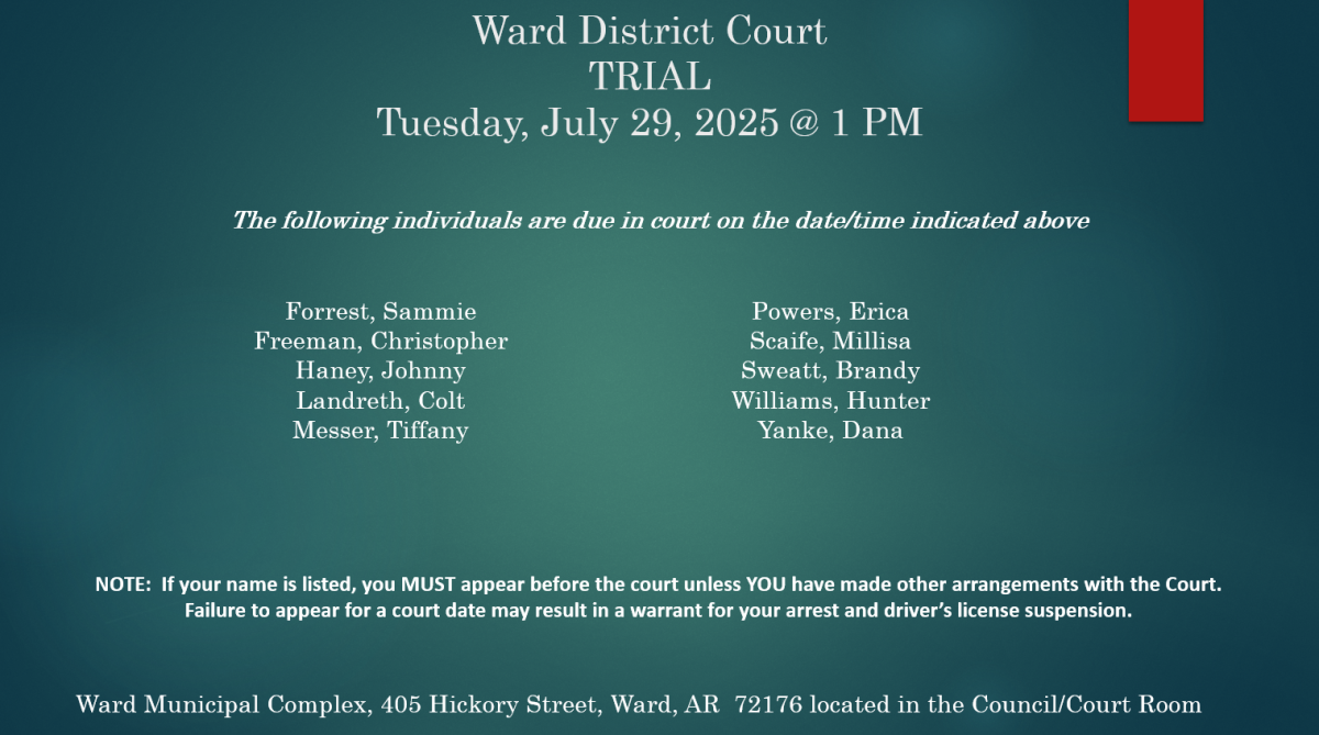 July 29, 2025-Court Docket 