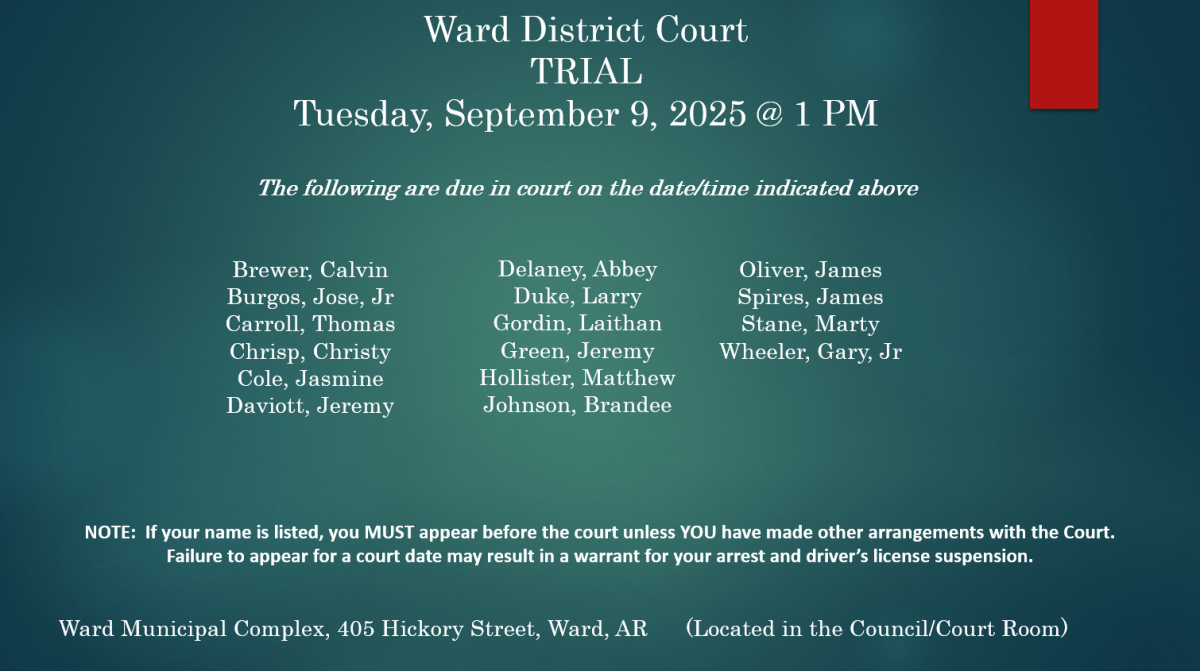 Court Docket-September 9